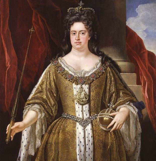 Bildnis der dicken Königin Anne Stuart 